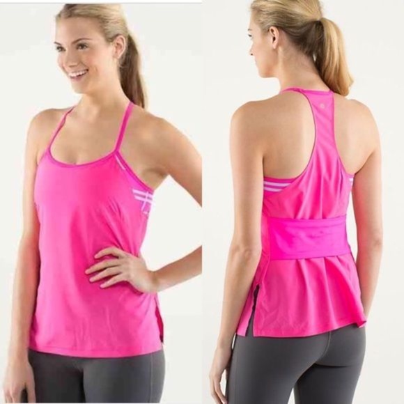 Lululemon Sz 4 Black Amped Tank Top - Picture 6 of 6